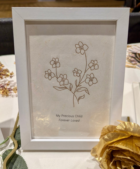 Flower Artwork ("Forget-Me-Nots")