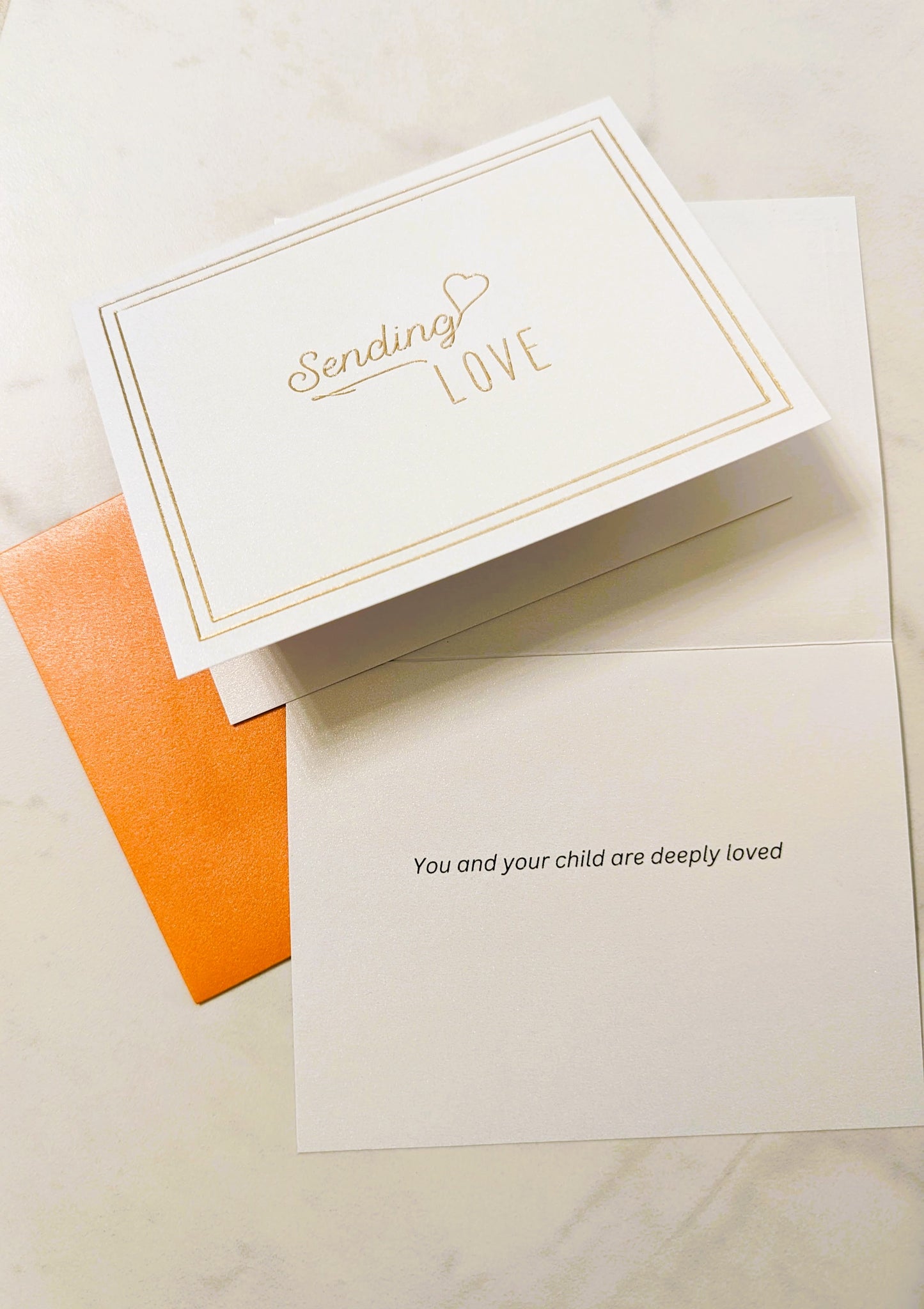 "Sending Love" Sympathy Card