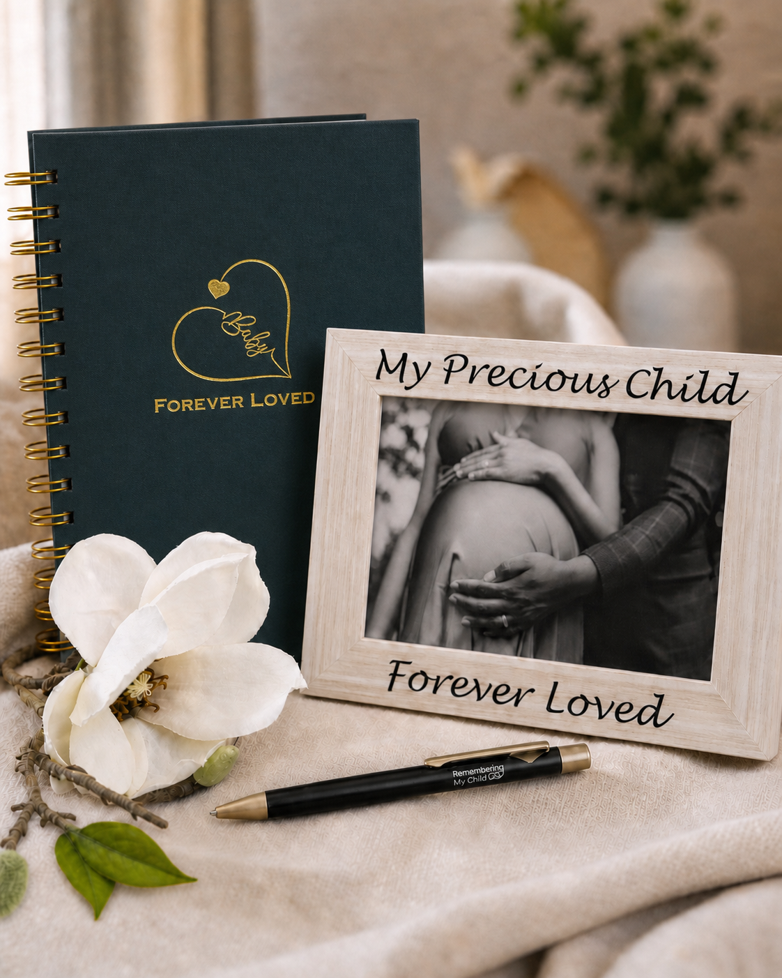 [4-Item Gift Set] My Precious Child Picture Frame and Journaling Set