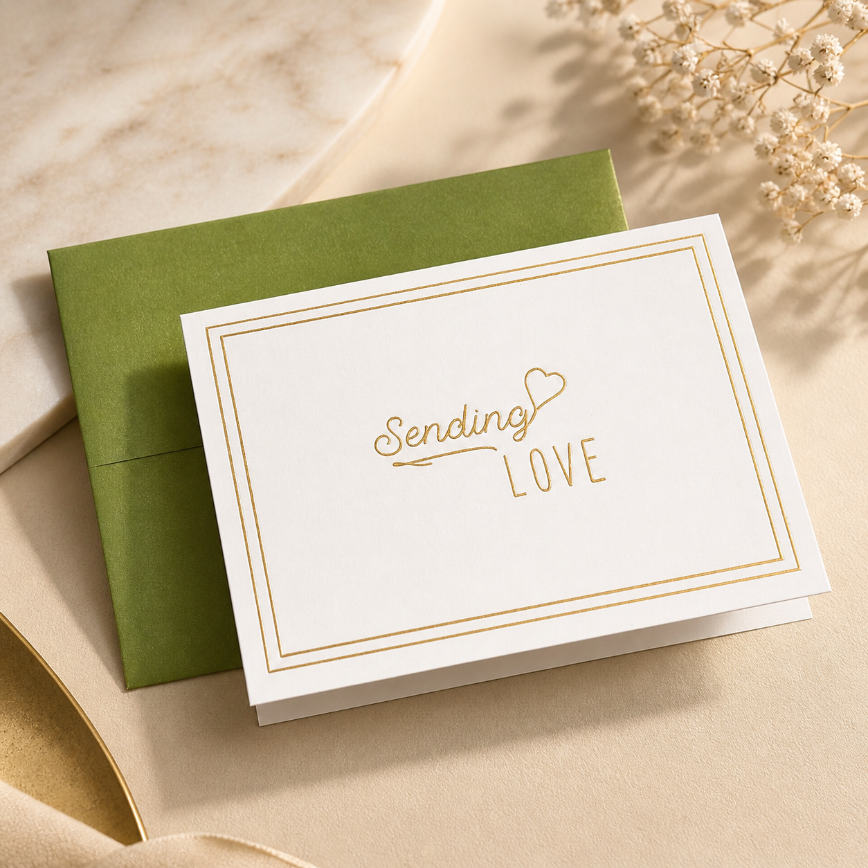"Sending Love" Sympathy Card