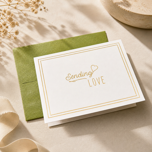 "Sending Love" Sympathy Card