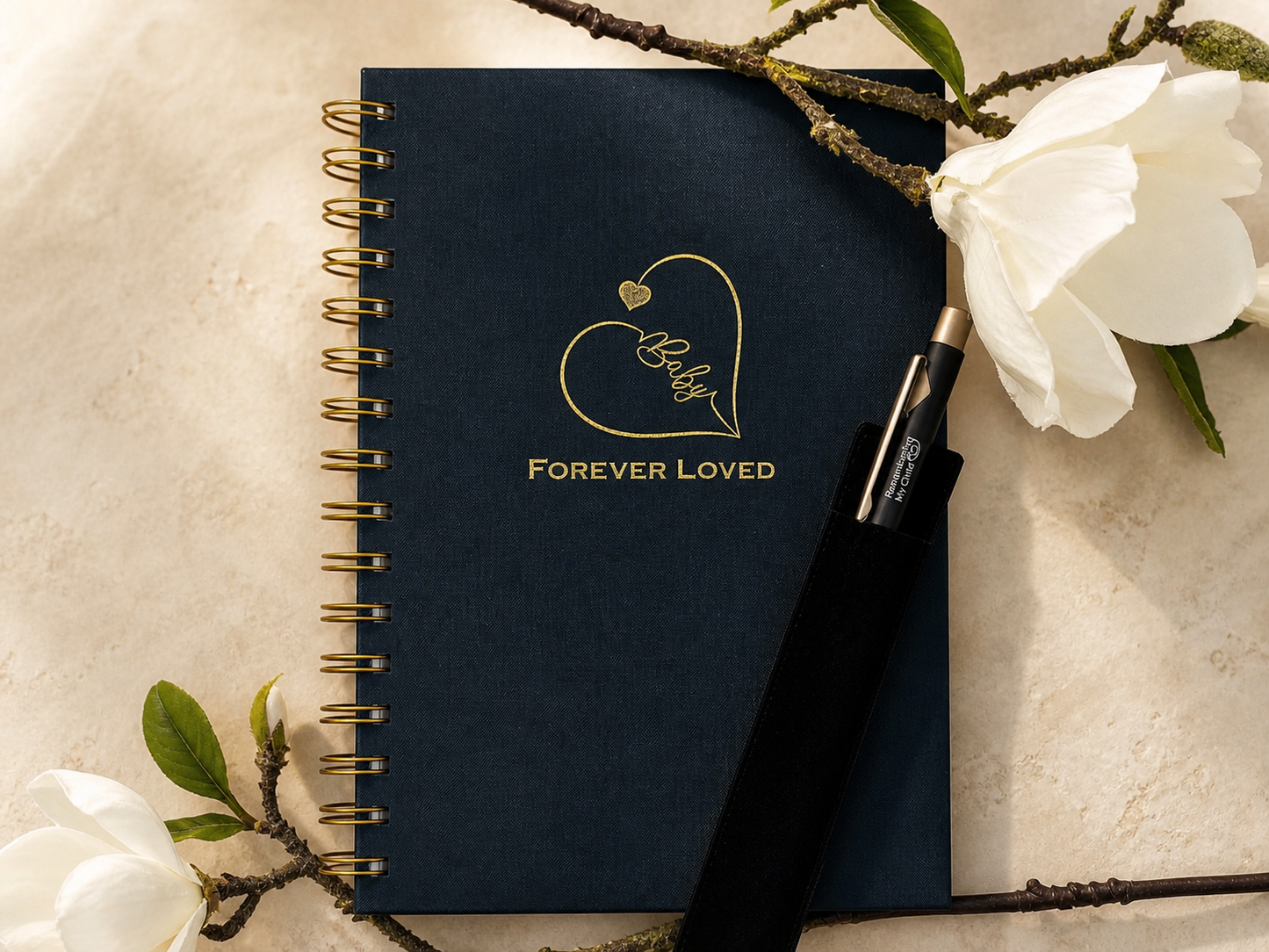 [3-Item Gift Set] Baby, Forever Loved Journaling Set