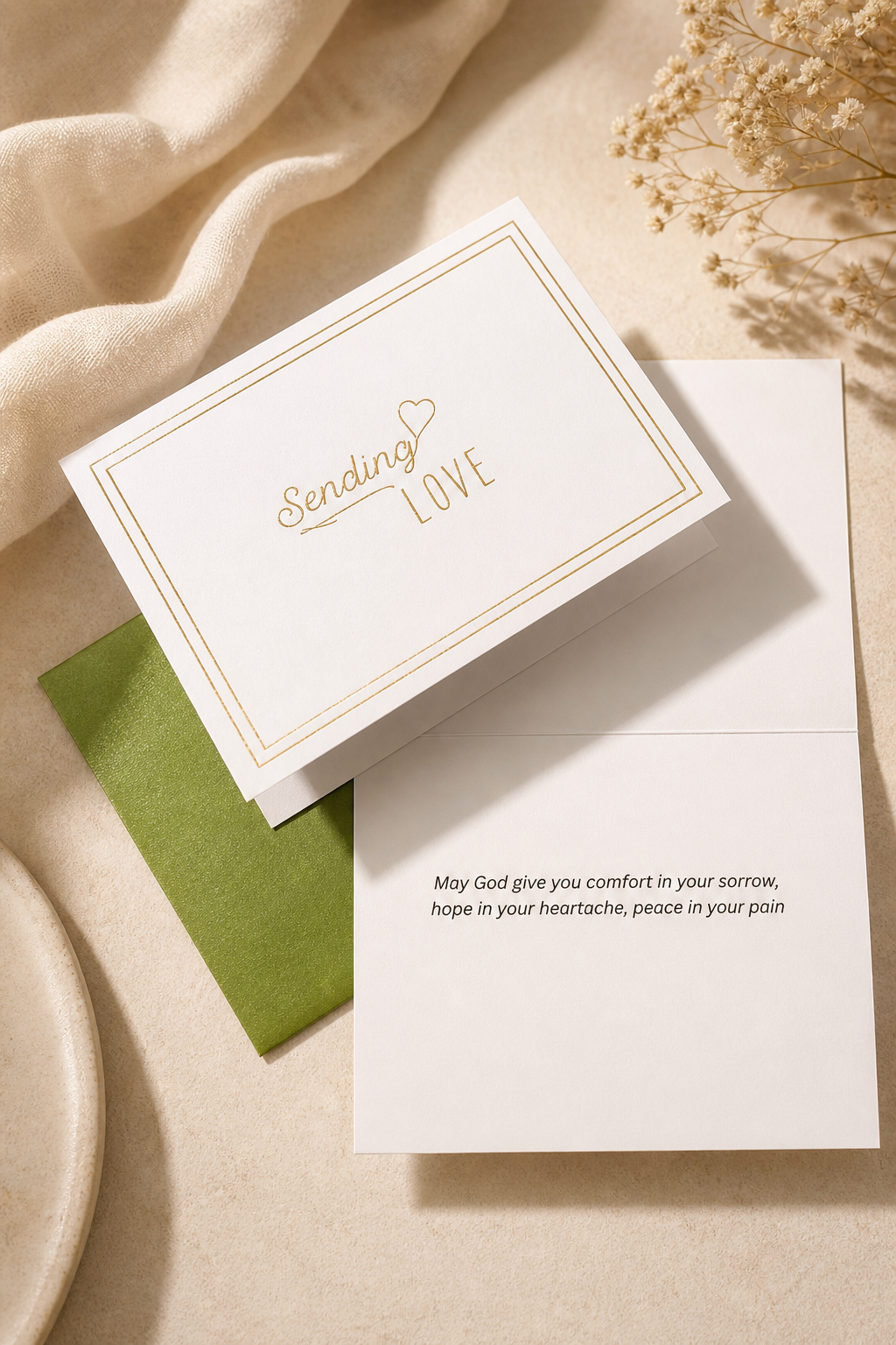 "Sending Love" Sympathy Card