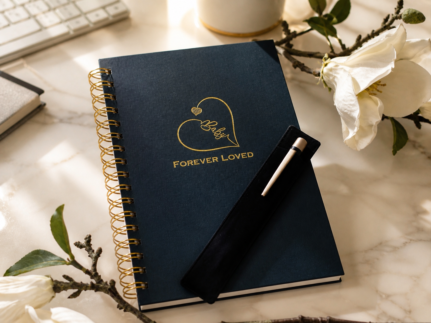 [3-Item Gift Set] Baby, Forever Loved Journaling Set