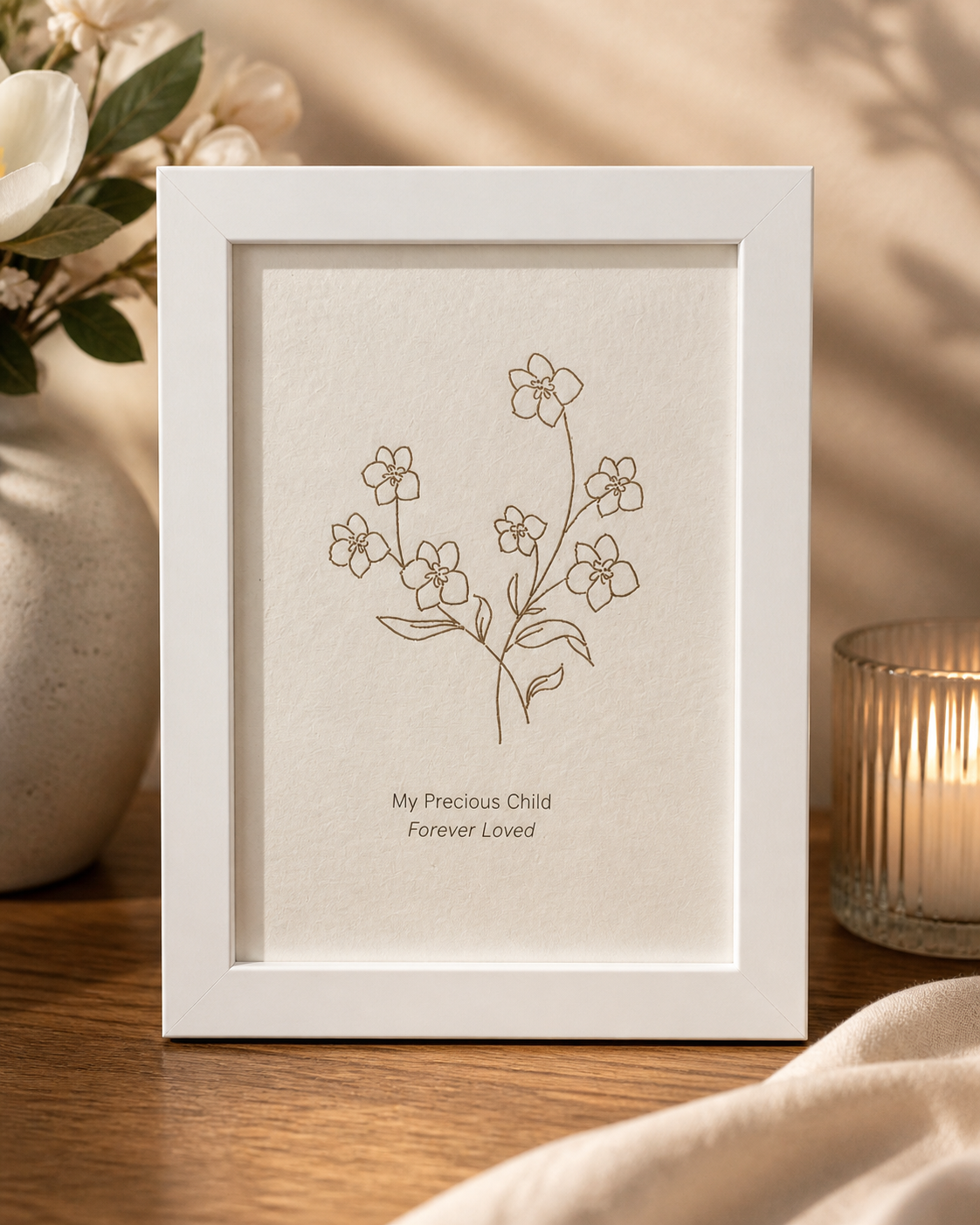 [4-Item Gift Set] Flower Artwork & Journaling Set